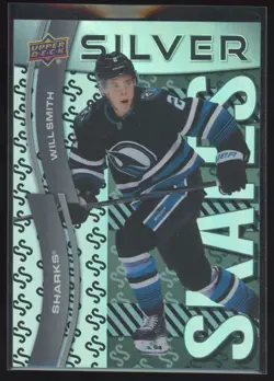 2024-25 UD SILVER SKATES WILL SMITH #SS-23 RC SAN JOSE SHARKS INSERT - Image 1