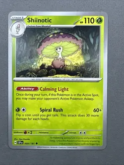 Pokemon TCG * SV Surging Sparks 009/191 Shiinotic Uncommon * FRESH PK - Image 1