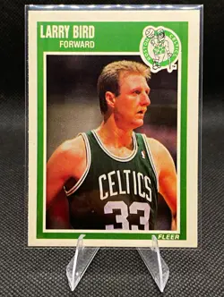 Fleer 1989-90 Larry Bird Boston Celtics #8 [Base] Base Set Basketball Card - Image 1