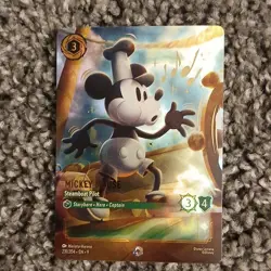 Disney Lorcana Mickey Mouse Steamboat Pilot 231/204 Enchanted Foil - Image 2