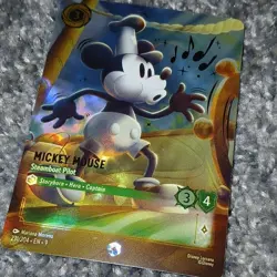 Disney Lorcana Mickey Mouse Steamboat Pilot 231/204 Enchanted Foil - Image 5