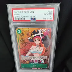 PSA10 Nami Alt Art OP02-036 SR Paramount War 2022 ONE PIECE Card Game Japanese - Image 1