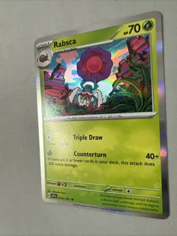 Pokemon TCG * SV Surging Sparks * 014/191 Rabsca Rare * HOLO * NM - Image 2