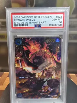Edward Weevil SP EB01-023 - The Azure Sea's Seven One Piece 2026 - PSA 10 - Image 1