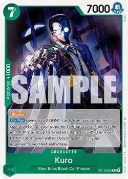Kuro OP15-025 Rare One Piece Card - Image 1