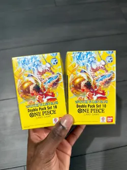 X2 One Piece Card Game - DP-10 DOUBLE PACK 10 - ENGLISH NEW - In Hand (OP15) - Image 1