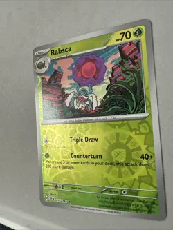 Pokemon TCG * SV Surging Sparks * 014/191 Rabsca Rare * REVERSE HOLO * NM - Image 2