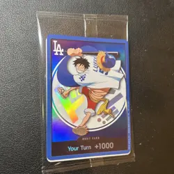 2026 Los Angeles Dodgers x One Piece Promo Card Monkey D Luffy DODGERS LUFFY DON - Image 4