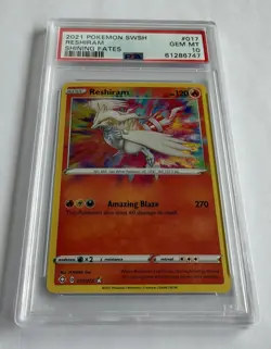 Pokemon Reshiram 017/072 Amazing Rare SWSH Shining Fates PSA 10 GEM MINT - Image 2