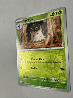 Pokemon TCG * SV Surging Sparks * 006/191 Spewpa Common * REVERSE HOLO * NM - Image 2