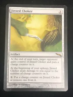 Jinxed Choker MTG Mirrodin 189/306 Rare VLP/LP - Image 1