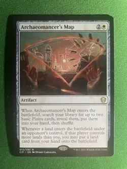 Archaeomancer's Map Rare 012/081 Commander 2021 C21 Magic MTG NM Near Mint - Image 1