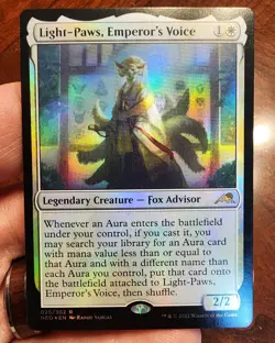 Light-Paws, Emperor's Voice - Kamigawa: Neon Dynasty (025/302) - NM - Foil - MTG - Image 1