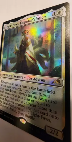 Light-Paws, Emperor's Voice - Kamigawa: Neon Dynasty (025/302) - NM - Foil - MTG - Image 3