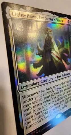 Light-Paws, Emperor's Voice - Kamigawa: Neon Dynasty (025/302) - NM - Foil - MTG - Image 4