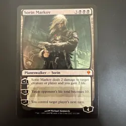 Magic The Gathering Sorin Markov Zendikar 111 LP - Image 1