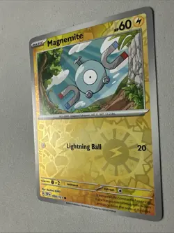 Pokemon TCG * SV Surging Sparks * 058/191 Magnemite Common * REVERSE HOLO * NM - Image 2