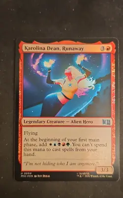 Karolina Dean, Runaway Commander: Marvel Super Heroes Foil - Image 1