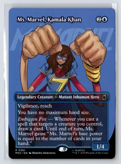 Ms. Marvel, Kamala Khan (Borderless) #361 Marvel Super Heroes Magic MTG - Image 1
