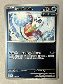 Pokemon TCG * SV Surging Sparks * 055/191 Iron Bundle Uncommon * HOLO * Fresh Pk - Image 1