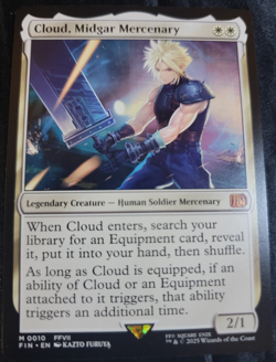 Cloud, Midgar Mercenary # 10 FIN Final Fantasy Set MTG Magic The Gathering Cards - Image 1