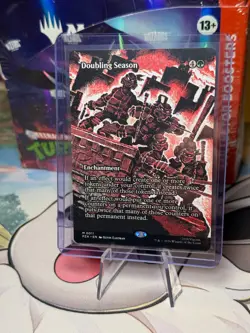 Doubling Season (Borderless) MTG [Teenage Mutant Ninja Turtles] Magic Pizza 0011 - Image 1