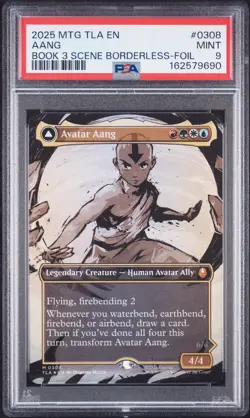 2025 MTG AVATAR: THE LAST AIRBENDER AANG, MASTER OF ELEMENTS/AVATAR AANG PSA 9 - Image 1