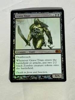 MTG FOIL Grave Titan Core Set 2012 Magic the Gathering - Image 1