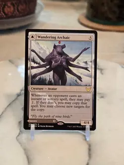 MTG Wandering Archaic Strixhaven: School of Mages Regular NM - Image 1