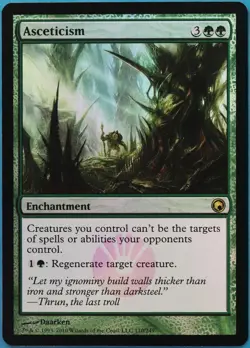 Asceticism FOIL Scars of Mirrodin NM Green Rare MAGIC CARD (ID# 519389) ABUGames - Image 1