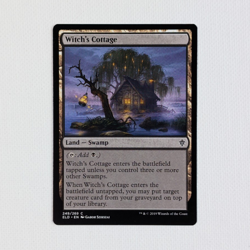 Wizards of the Coast MTG Witch's Cottage 249 Throne of Eldraine Land Regular - Image 1