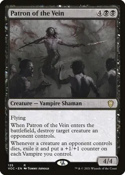 Patron of the Vein NonFoil Crimson Vow Commander 135 NM MTG - Image 1