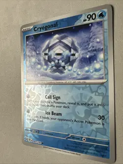 Pokemon TCG * SV Surging Sparks * 047/191 Cryogonal Common * REVERSE HOLO * NM - Image 2