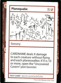 Planequake 2019 MTG Funny/Rare Test Card - Image 1