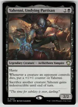 Yahenni, Undying Partisan Rare Commander: Secrets of Strixhaven 232 MTG NM 2026 - Image 1