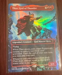 Thor, God of Thunder (Borderless) (0338) Marvel Super Heroes Foil - Image 1