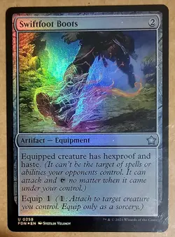 Mtg Swiftfoot Boots Foundations Foil - Image 1