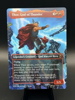 Thor, God of Thunder (Borderless) (0338) Marvel Super Heroes Foil - Image 1