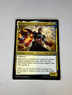 Captain America, Living Legend 210 Marvel Super Heroes Magic: The Gathering NM - Image 1