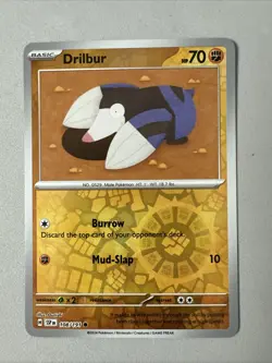 Pokemon TCG * SV Surging Sparks * 108/191 Drilbur Common * REVERSE HOLO * NM - Image 1