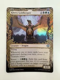 Kheru Goldkeeper Foil Showcase MTG Magic the Gathering Card NM Near Mint TDM - Image 1