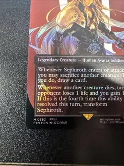 Sephiroth, Fabled SOLDIER (0382) (Borderless) Final Fantasy Foil - Image 3