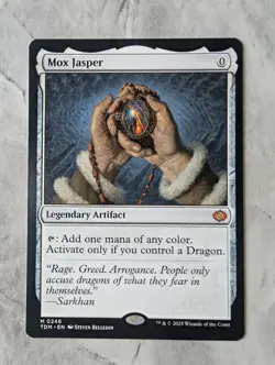 Mox Jasper | MTG TDM | Mythic | 0 CMC Mana Rock Legendary Artifact Dragon | NM - Image 1