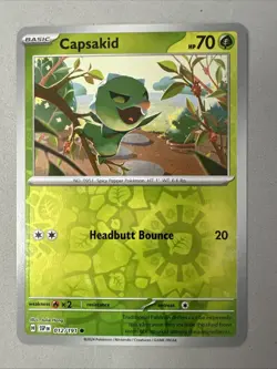 Pokemon TCG * SV Surging Sparks * 012/191 Capsakid Common * REVERSE HOLO * NM - Image 1