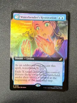 Waterbender's Restoration (Avatar) FOIL EXTENDED - Magic (MTG) Near Mint - Image 1