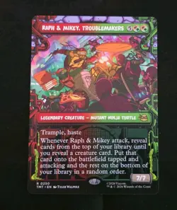 Raph & Mikey Troublemakers Showcase 0250 MTG Magic the Gathering Regular Rare NM - Image 1