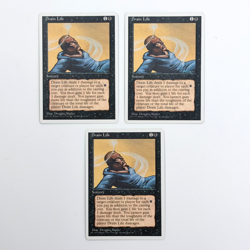 MTG Drain Life x3 Fourth Edition 4th Black Common MP Magic Gathering - Image 1