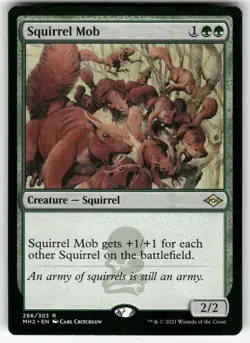 Squirrel Mob 286 Rare Modern Horizons 2 Magic: The Gathering Near Mint - Image 1