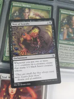 Mtg Nest Of Scarabs Slightly Played Amonkhet - Image 1