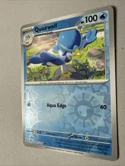 Pokemon TCG * SV Surging Sparks * 051/191 Quaxwell Common * REVERSE HOLO * NM - Image 2